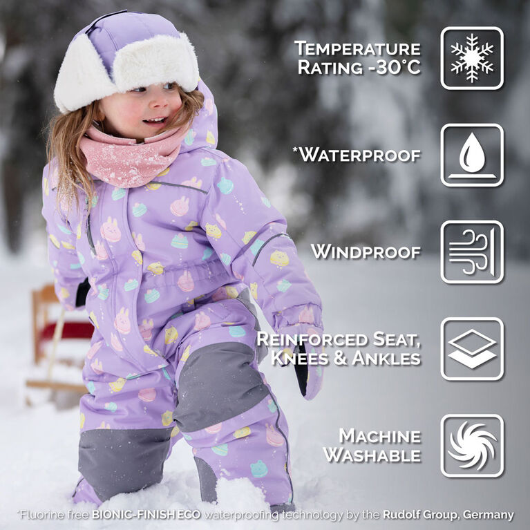 Combinaison de Neige Imperm&eacute;able pour Enfants | Macarons - 3T (3-4A)