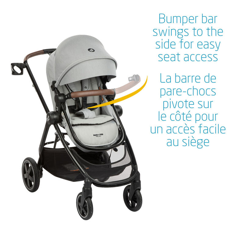 Maxi Cosi Zelia Max 5-in-1 Modular Travel System - Polished Pebble