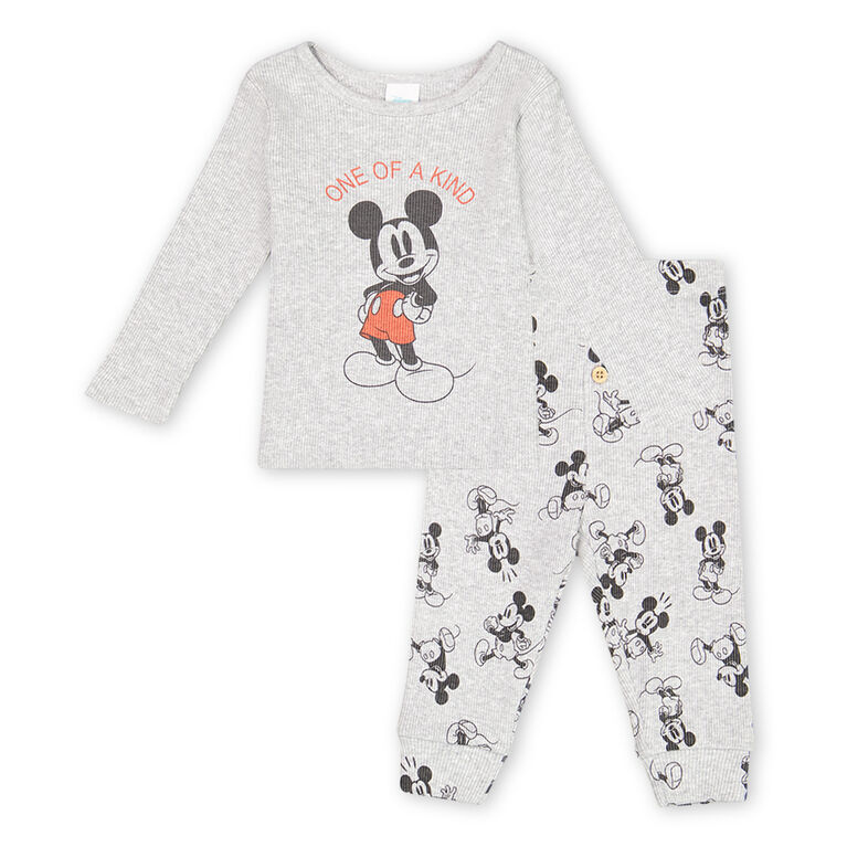 Mickey Pant Set Grey 6/12M