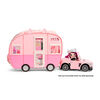 Na Na Na Surprise Kitty-Cat Camper, Pink Camper Vehicle with Cat Ears and Tail, 7 Play Areas including Full Kitchen, Hammock and Accessories