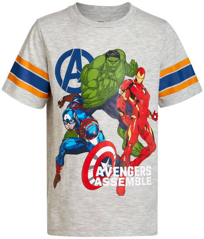 Marvel - Short Sleeve Tee - Avengers / Grey / 2T