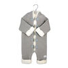 Rock a Bye Baby Combinaison en tricot véritable avec doublure en sherpa : gris 6-12 mois