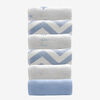 Wash Cloths Blue 6/Pk Single Ply