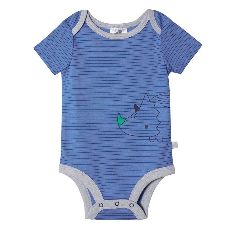 Lot De Quatre Maillots Biologiques Onesies A Manches Courtes Pour Nouveau Ne Garcon Petit Dino 3 6 Mois Babies R Us Canada