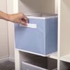 Bac d'entreposage en toile bleue