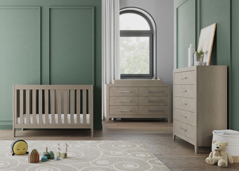 Child Craft Kieran 5 Drawer Chest, Crescent Gray