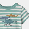 RISE Little Earthling Short Sleeve Tee Dk Aqua Sea