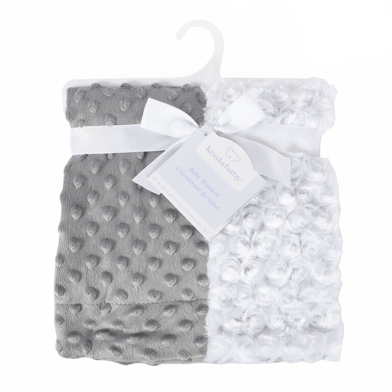 Koala Baby Patchwork Baby Blanket-Grey And White