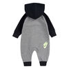 Nike JDI Fly Coverall - Charcoal With Neon , Size 12 Months