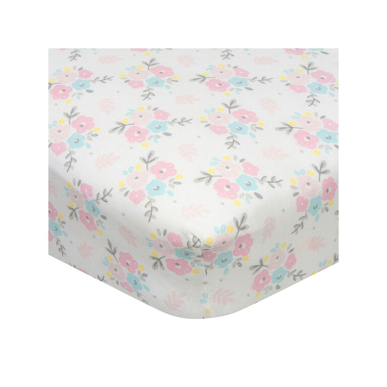 Gerber - Fitted Crib Sheet - Grey