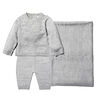 Rock A Bye Baby 3 Piece Grey Knit Cardgian Set 6-9M