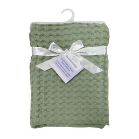 Koala Baby - Sage Muslin Ottoman Weave Blanket