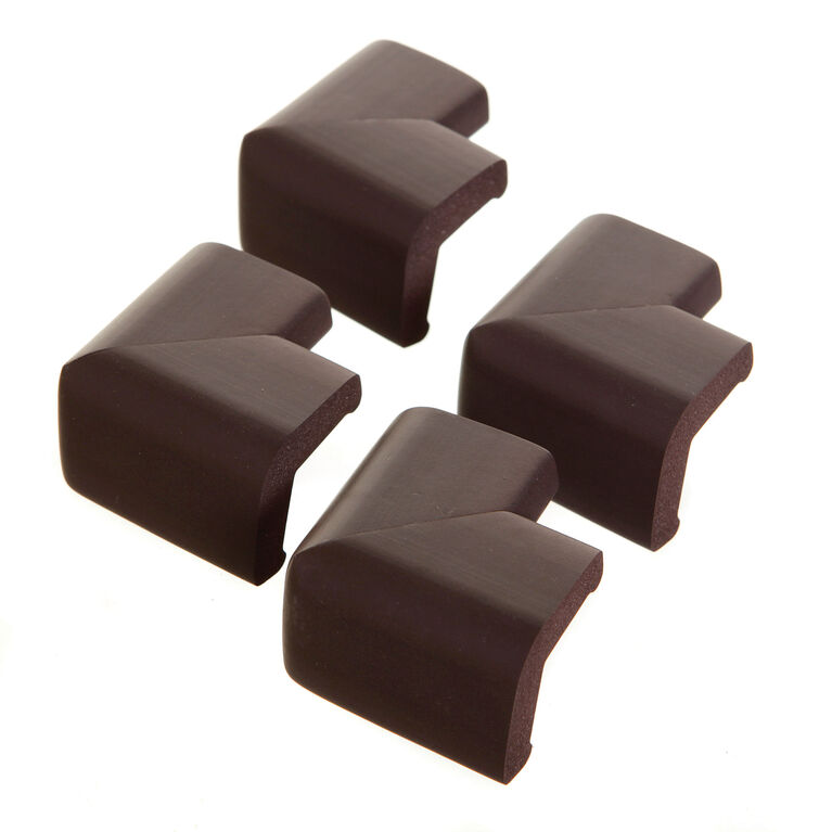 Dreambaby Classic Foam Corner Bumpers - Brown - 4-Pack