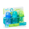 Evenflo Vented + Tinted 4oz Polypropylene Bottles 3-Pack - Teal/Green/Blue