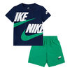 Nike Sportswear Split Futura Shorts Set - Stadium Green - Size 3T