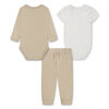 Nike Essentials 3-Piece Pants Set - Hemp - Size 3 Months