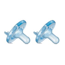 Suce apaisante SCF190/03 de Philips AVENT, sans BPA, 0 &agrave; 3&nbsp;mois, bleu, paquet de 2