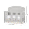Lit d’enfant Stella 4-en-1 convertible, gris doux