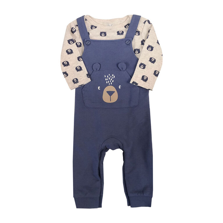 Rococo 2 Piece Overall Set - Blue, 3 Months