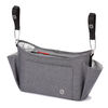 Diono Buggy Buddy XL Universal Stroller Organizer With Cup Holders, Secure Attachment, Zippered Pockets, Safe & Secure, Gray
