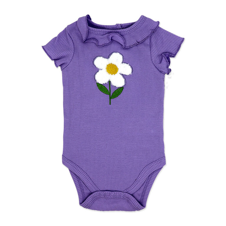 Mini Hop Ensemble de 4 Pièces : Fleur violette 18M