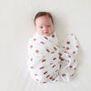 Lulujo - Cotton Muslin Swaddles 2 Pack - Mushroom + Sand