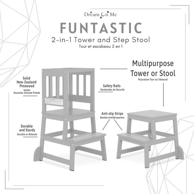 2-In-1 Learning TowerandStep Stool Coolgry