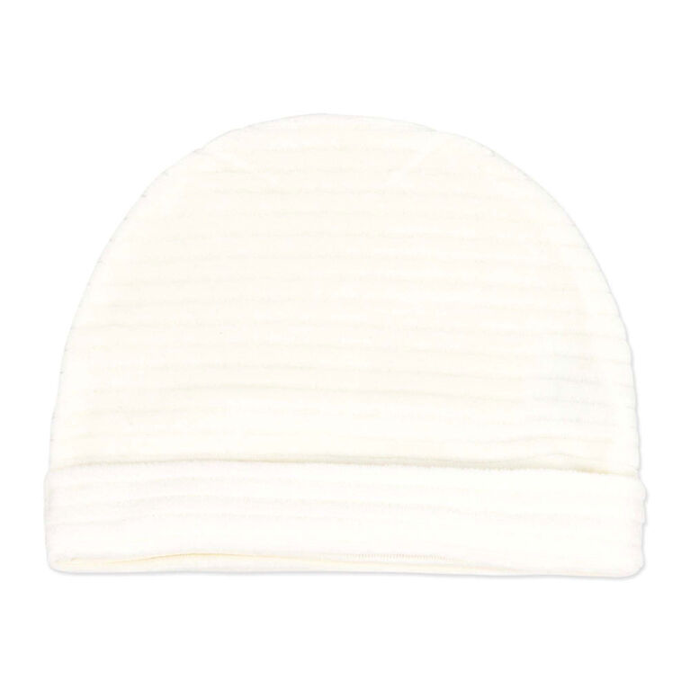 Rock a Bye Baby 5 Piece Ribbed Velour Set: White Giraffe 0-3M