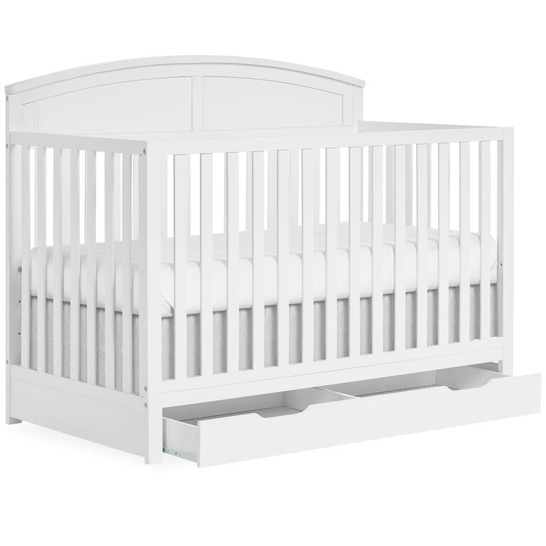Lit bébé convertible 5 en 1 Storybrooke avec tiroir sous le lit