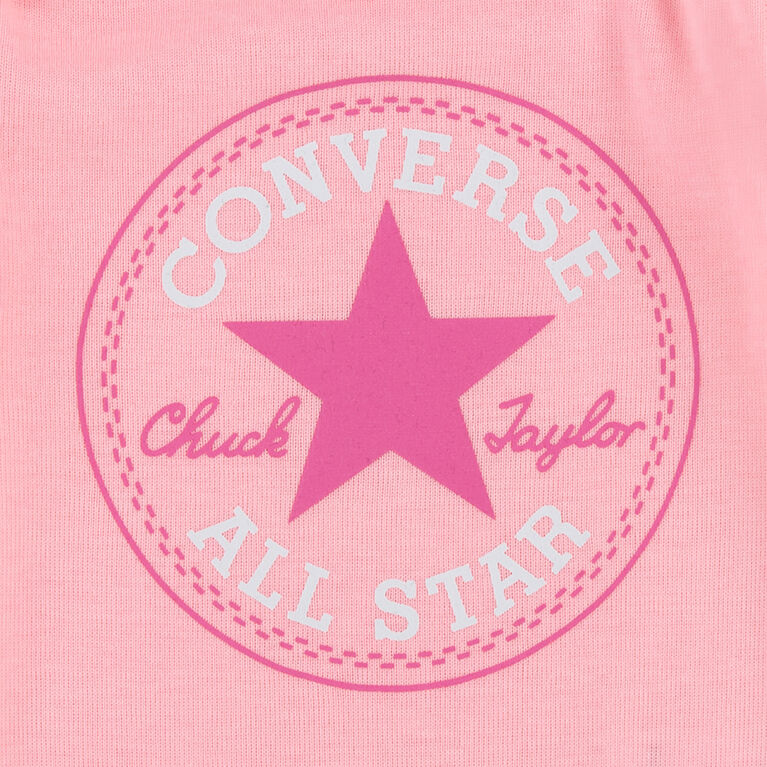 Converse 3 Piece Creeper Set - pink - 0/6m