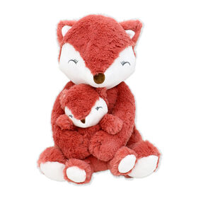 Baby Mode Signature Peluche renard en terre cuite maman et bébé