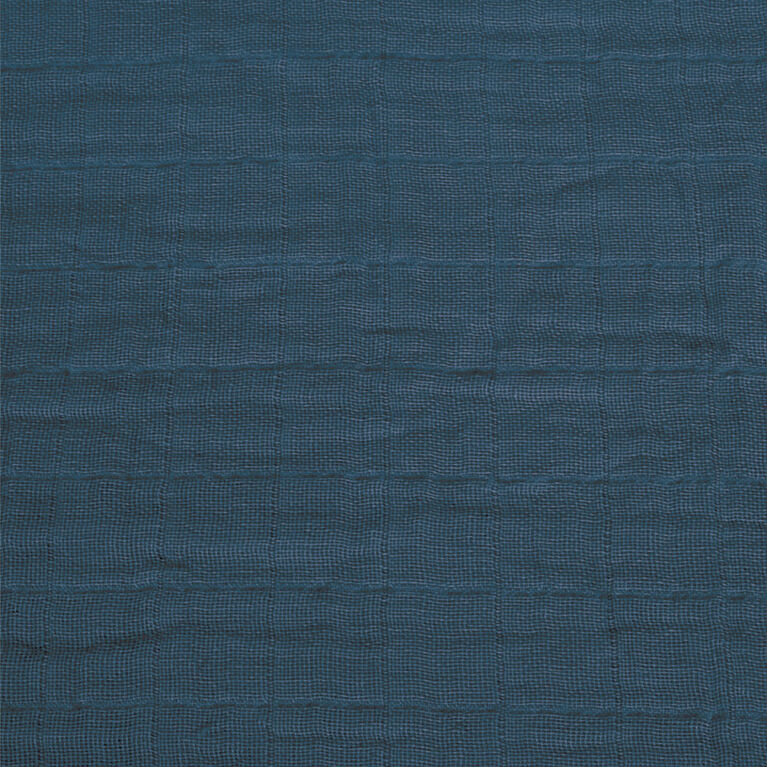 Perlimpinpin-Drap contour en mousseline-Marine