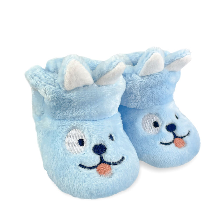 Chloe + Ethan - Infant s Booties, Blue Doggie, 6-12M