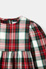 Flannel Plaid Dress White 5-6Y