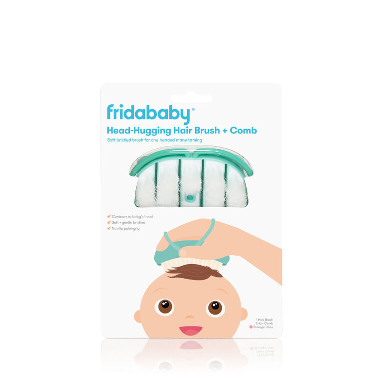 Fridababy - Ensemble de brosse à cheveux et peigne coiffant pour bébé