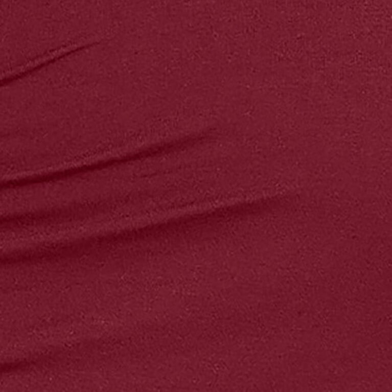 Motherhood - Short Sleeve Side Ruched Vneck Tee - Tawny Port - L