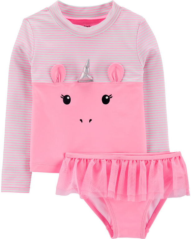 Carter&rsquo;s 2-Piece Unicorn Rashguard Set - Pink, 24 Months