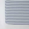 Red Rover - Cotton Muslin Crib Sheet - Navy Stripe - R Exclusive