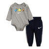 Nike - Bodysuit & Pant set - Grey, 3 Months