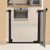 Barrière pour bébé en métal à fermeture automatique Boston de Dreambaby - noir.