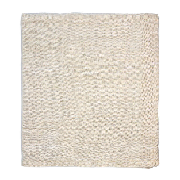 Amor Bebe Oatmeal Sweater Knit Mink Blanket