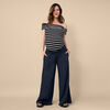 Motherhood Smocked Waist Wide Leg Pant