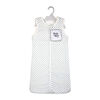 Baby Mode Signature 2 Layer Muslin/Mink Sleep Sack: Sage Grid 0-6M