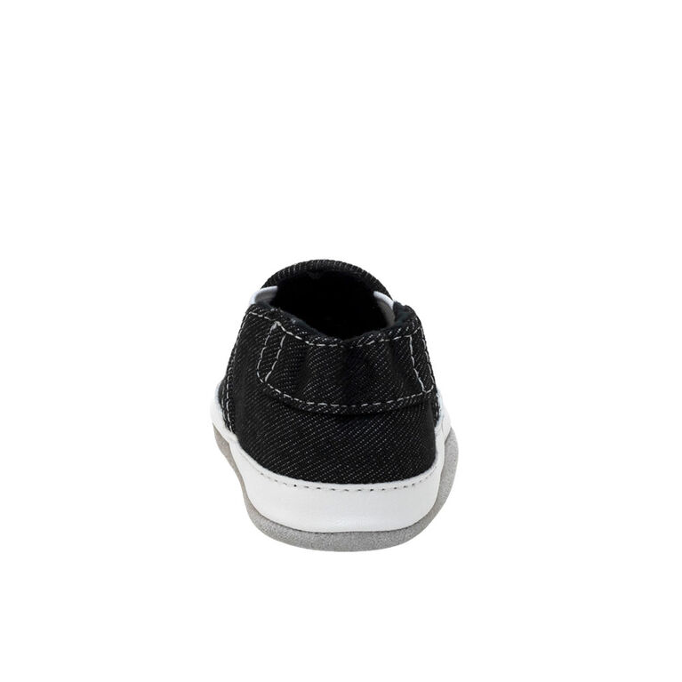 Robeez - Soft Soles - Liam Denim - Black 18-24 months