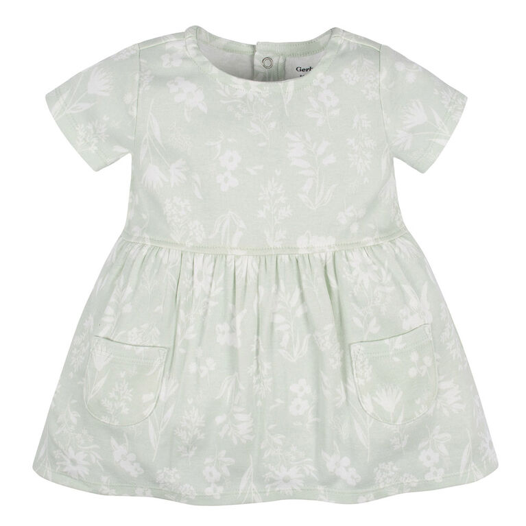 Gerber Childrenwear - 1 Paquet de Robe - Fleurs Sauvages - 3-6M