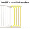 Dreambaby Chelsea Auto-Close Gate / Xtra Wide Gate - 10.5/27cm Gate Extension - White - R Exclusive