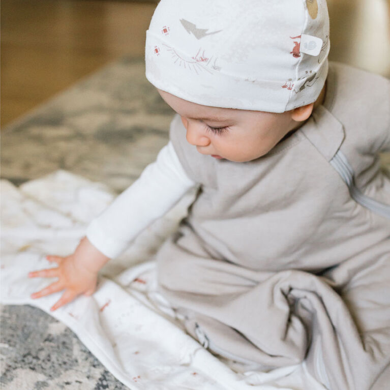 Perlimpinpin-Bamboo sleep bag 1.0 TOG-Taupe-6-18m