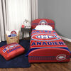 Nemcor - Twin NHL Montreal Canadiens Upholstered Bed Frame