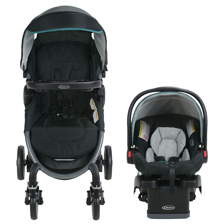 Graco FastAction Fold 2.0 Travel System with SnugRide Click Connect 35 Infant Car Seat - Darcie