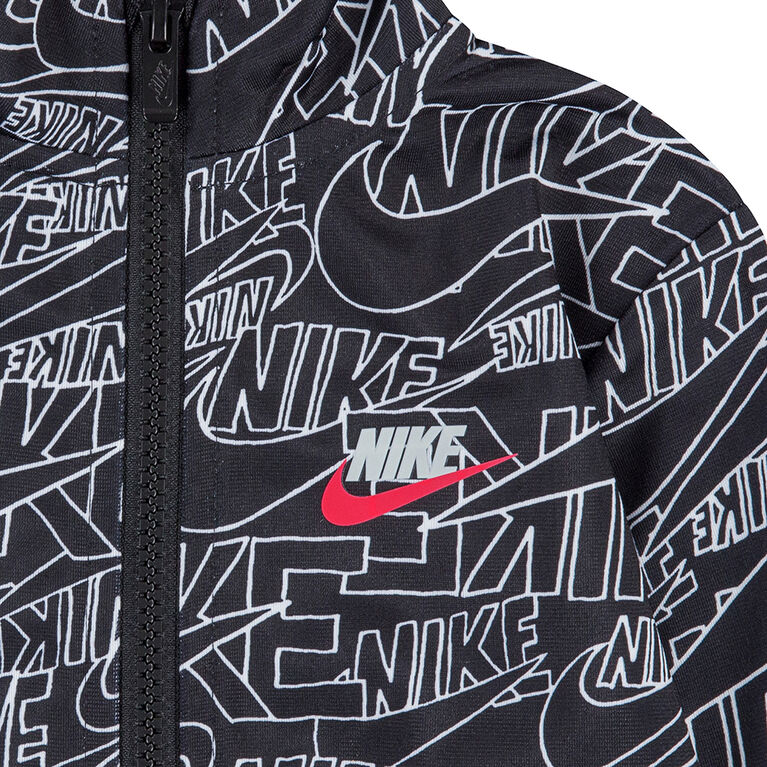 Nike Futura Allover Print Tracksuit 2-Piece Set - Black - Size 2T